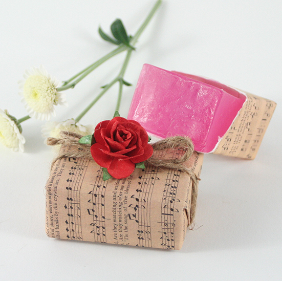 Pretty Little Soap Parcel - Strawberries & Cream