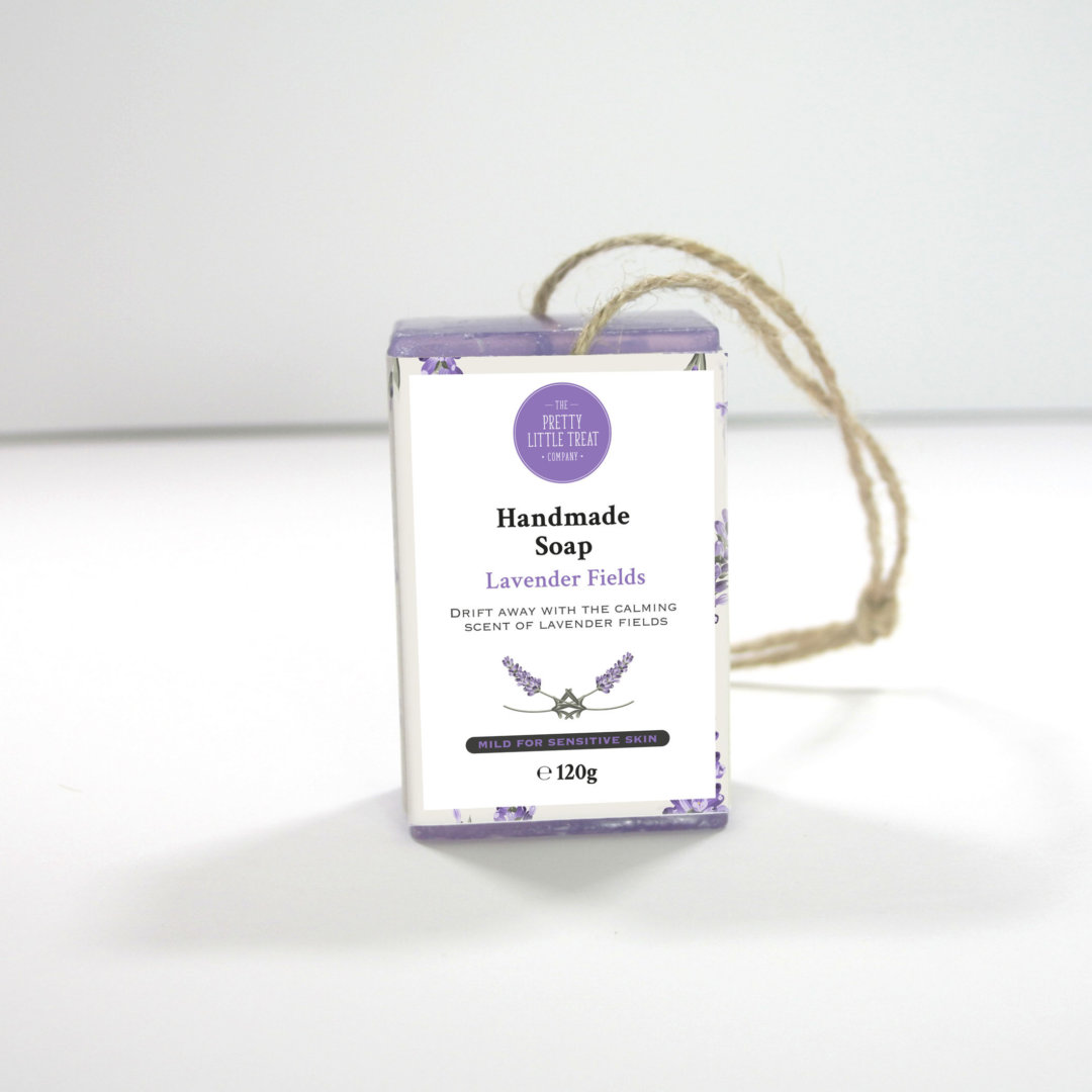 Natural Lavender Soap on a Rope SLS Free Natural Soap