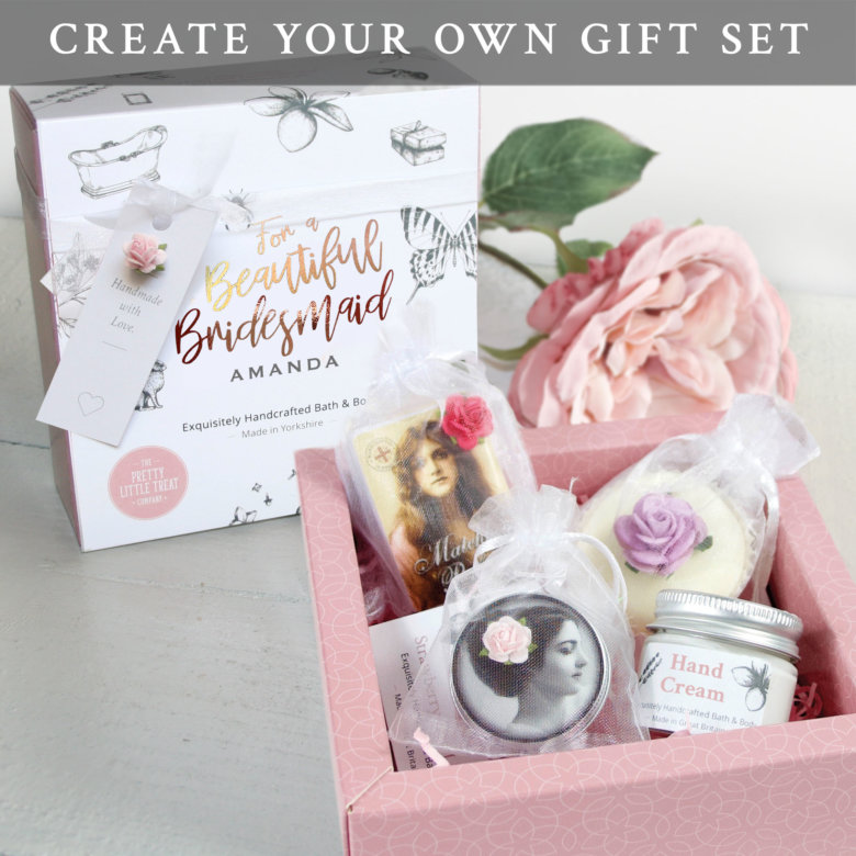 Unusual Bridesmaid Gift personalised pamper gift set